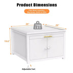 Socle robuste en métal pour lave-linge et sèche-linge noir / blanc – Unité simple, anti-vibration