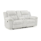 Causeuse double inclinable avec console - 80 larg. x 40 prof. x 42 haut.