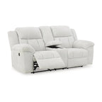 Causeuse double inclinable avec console - 80 larg. x 40 prof. x 42 haut.