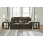Causeuse double inclinable avec console - 80 larg. x 40 prof. x 42 haut.