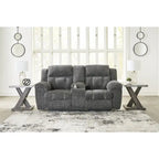 Causeuse double inclinable avec console - 80 larg. x 40 prof. x 42 haut.