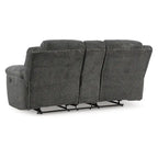 Causeuse double inclinable avec console - 80 larg. x 40 prof. x 42 haut.