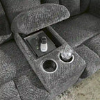 Causeuse double inclinable avec console - 80 larg. x 40 prof. x 42 haut.