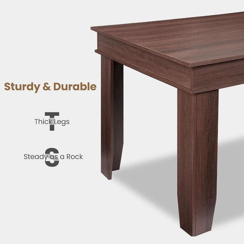Farmhouse Dining Table for 6-8 People - N/A