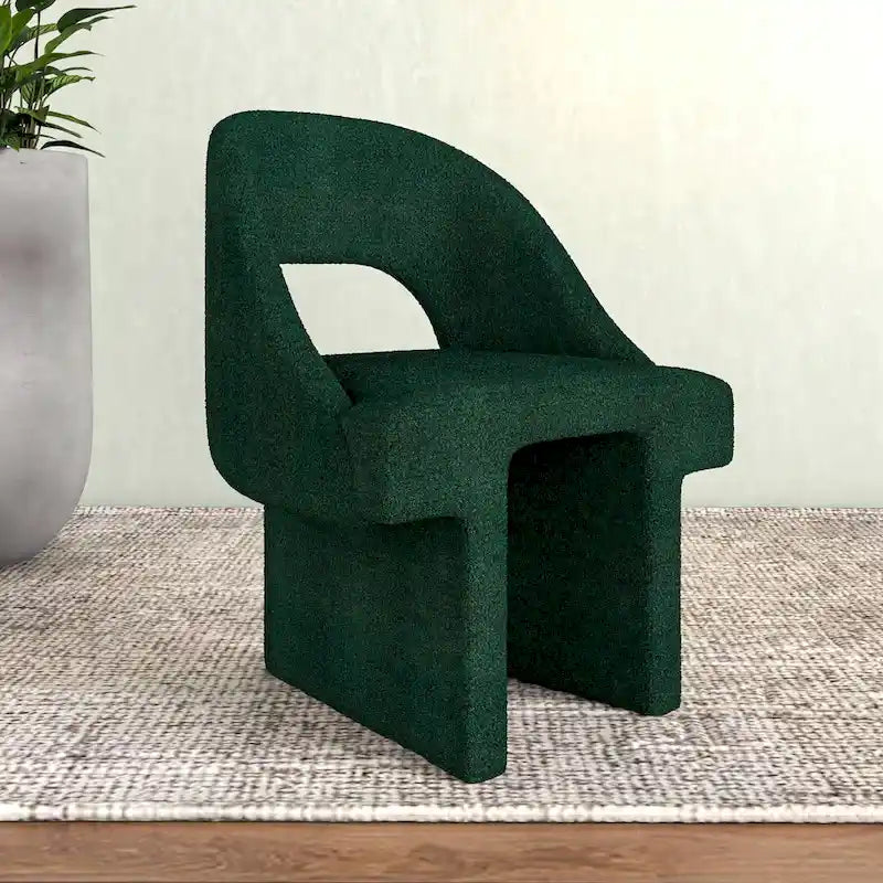 Boucle Set of 2 Modern Elegant Upholstered Accent Chair with MDF Wood Frame for Home Office Living Room & Bedroom