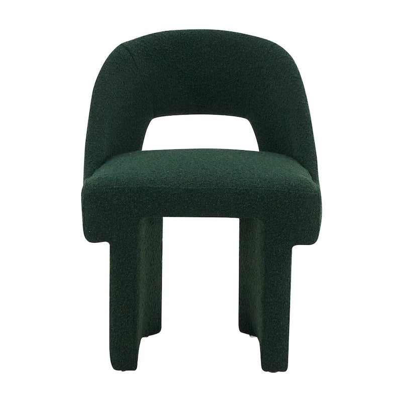 Boucle Set of 2 Modern Elegant Upholstered Accent Chair with MDF Wood Frame for Home Office Living Room & Bedroom