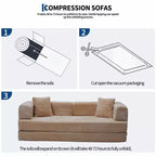 Canapé-lit convertible 5-en-1 de 80,7 po – Velours côtelé, 1 200 lb, aucun assemblage requis