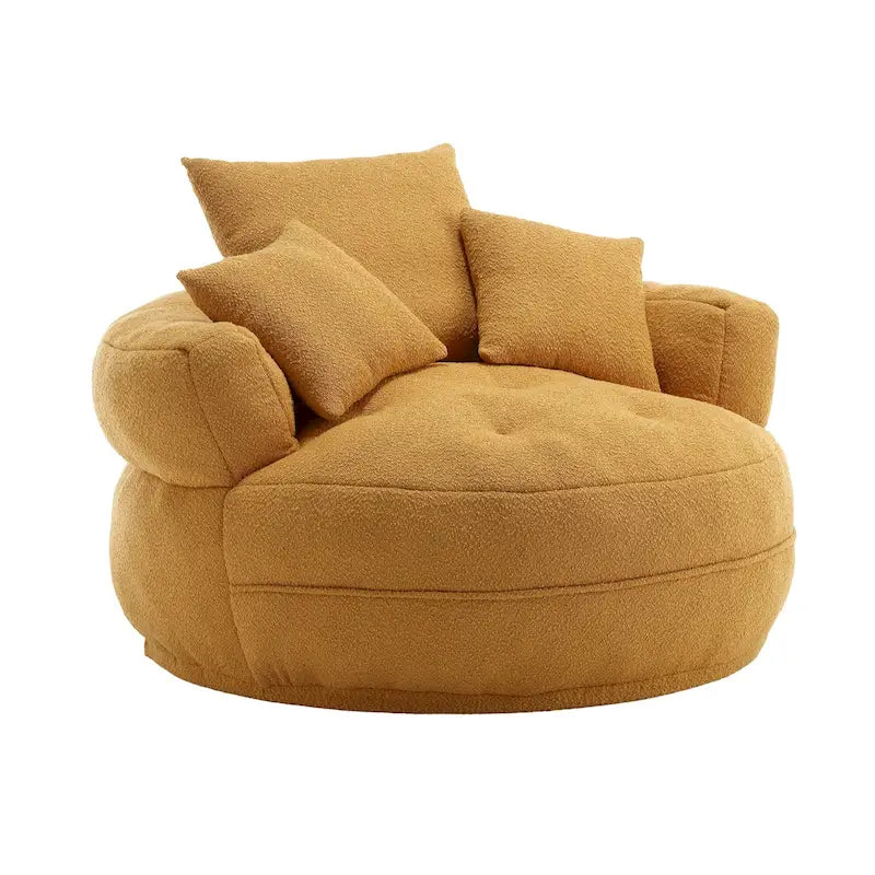 Fauteuil rond paresseux – Blanc/Bleu/Gris/Jaune/Orange/Rose fuchsia/Bleu marine/Vert, siège individuel et deux places