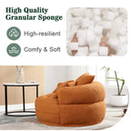 Fauteuil rond paresseux – Blanc/Bleu/Gris/Jaune/Orange/Rose fuchsia/Bleu marine/Vert, siège individuel et deux places