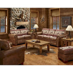 Pouffre ottoman marron
