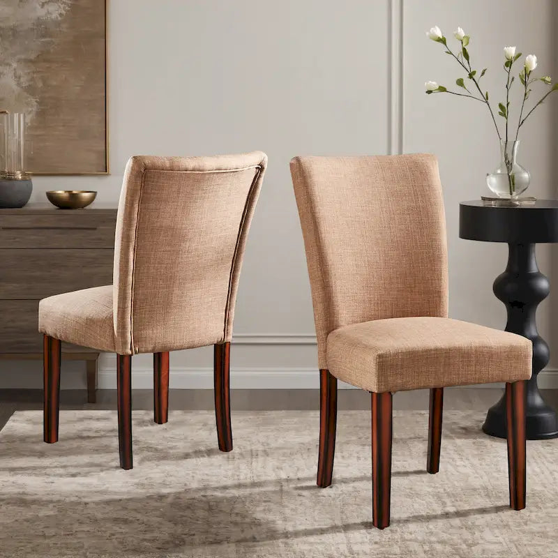 Upholstered Parsons Dining Chairs (Set of 2)