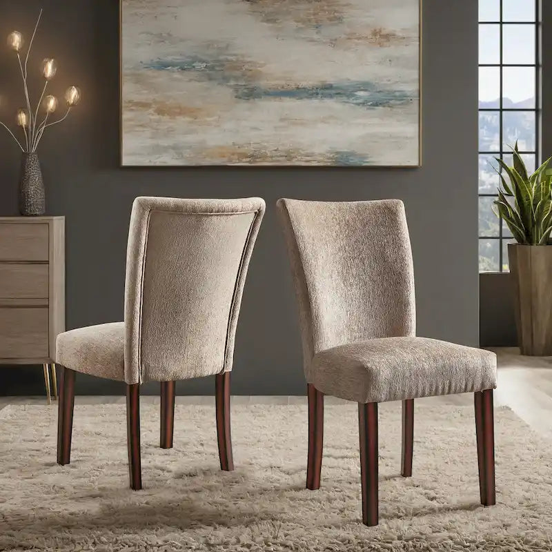 Upholstered Parsons Dining Chairs (Set of 2)