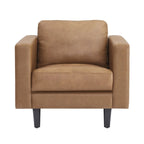 Canapé en cuir véritable du milieu du siècle, canapé de luxe pour salon, bureau à domicile, chambre à coucher
