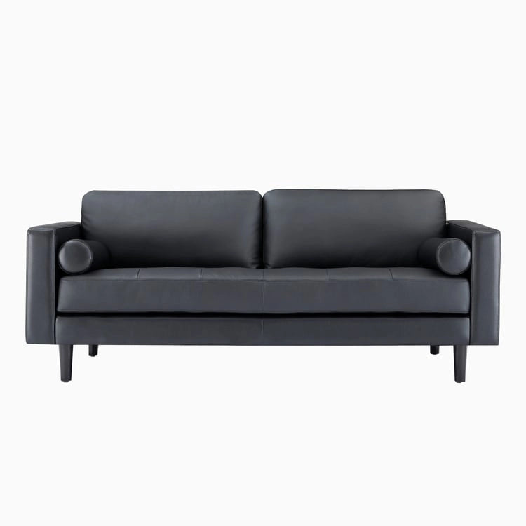 Genuine Mid-Century Leather Sofa Couch for Living Room Luxury Couch Sofa Furniture for Home Office Bedroom