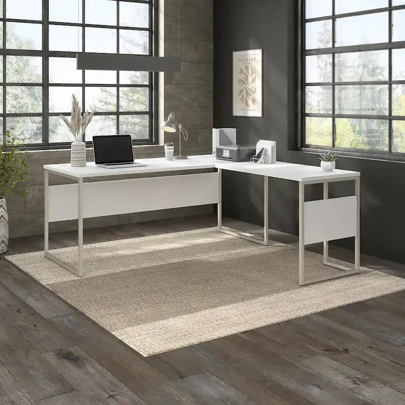 72W x 30D L Shaped Table Desk by