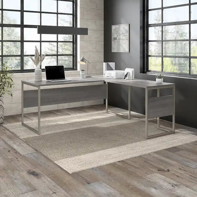 72W x 30D L Shaped Table Desk by