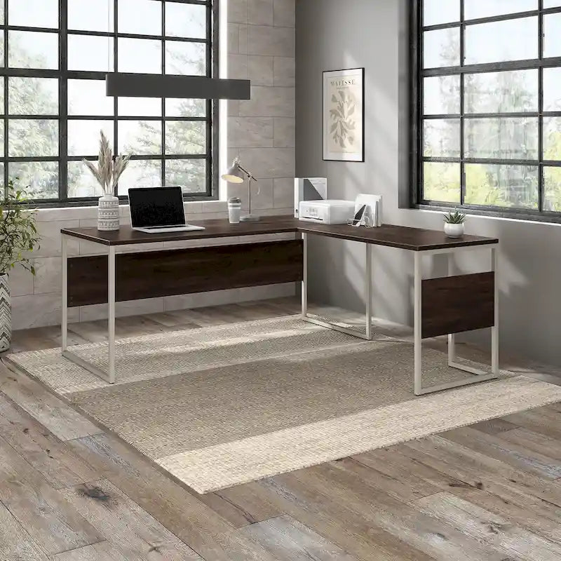 72W x 30D L Shaped Table Desk by