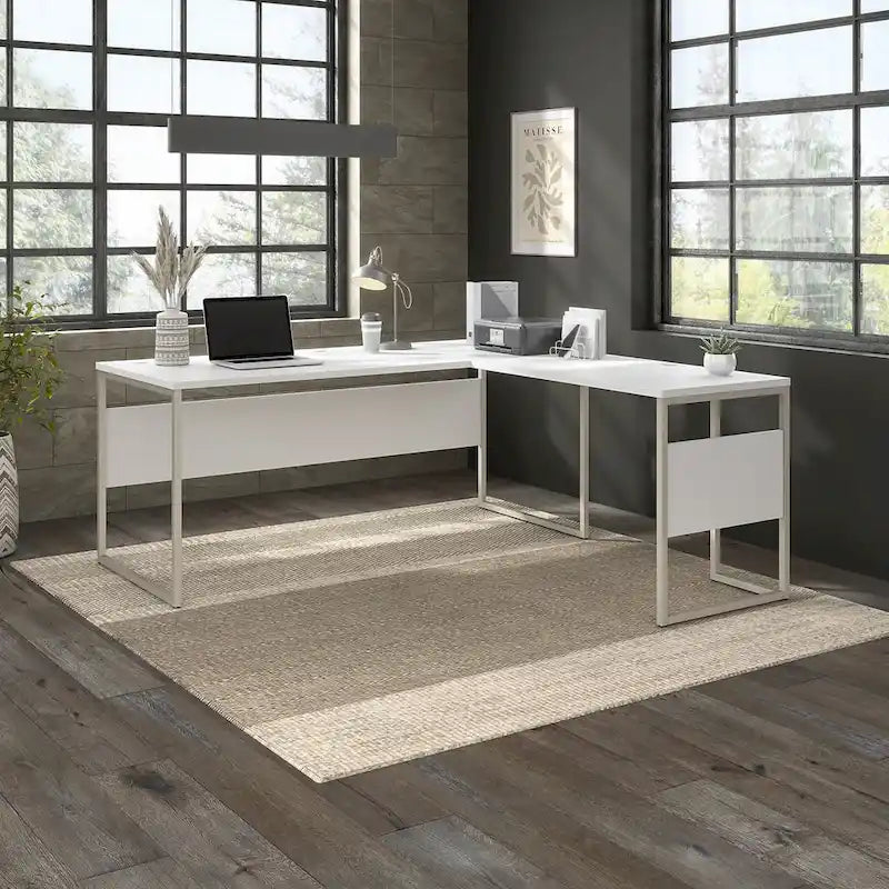 72W x 30D L Shaped Table Desk by