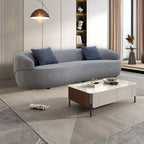 Canapé Courbe Moderne 3 Places 86,61 pouces en Tissu Rembourré