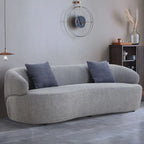 Canapé Courbe Moderne 3 Places 86,61 pouces en Tissu Rembourré