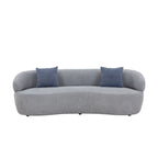 Canapé Courbe Moderne 3 Places 86,61 pouces en Tissu Rembourré