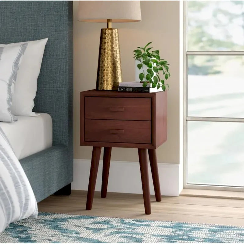 Two Drawer Side Table