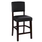 Tabouret de comptoir en similicuir, espresso, 24,17 po