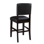 Tabouret de comptoir en similicuir, espresso, 24,17 po