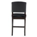 Tabouret de comptoir en similicuir, espresso, 24,17 po