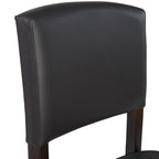 Tabouret de comptoir en similicuir, espresso, 24,17 po