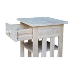 Table de téléphone Mission inachevée en bois de Parawood massif