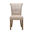 Chaise de salle à manger crème (lot de 2)