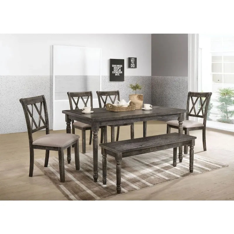 Dining Table in Weathered Gray