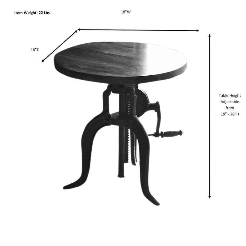 Adjustable Accent Table - Industrial