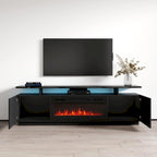 Meuble TV moderne Eva avec cheminée électrique