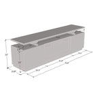 Meuble TV moderne Eva avec cheminée électrique