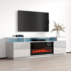 Meuble TV moderne Eva avec cheminée électrique
