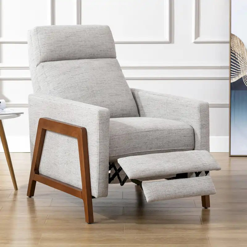 Push Back Recliner in Performance Fabric by