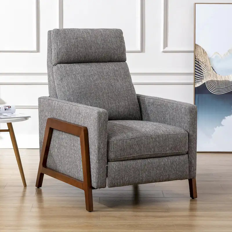 Push Back Recliner in Performance Fabric by