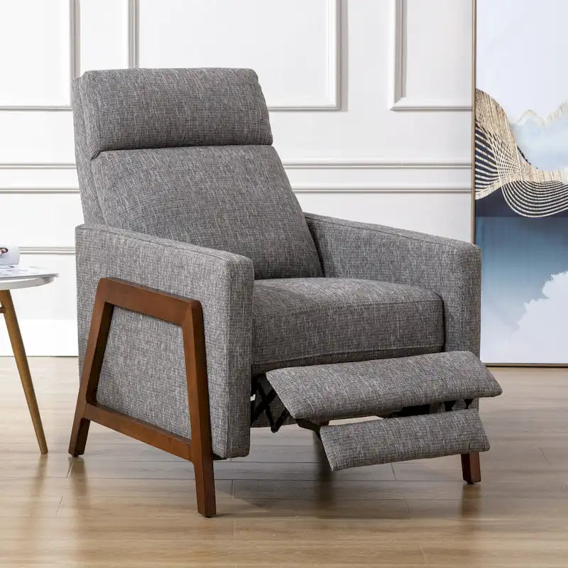 Push Back Recliner in Performance Fabric by