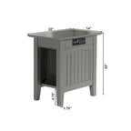 Table d'appoint avec chargeur intégré