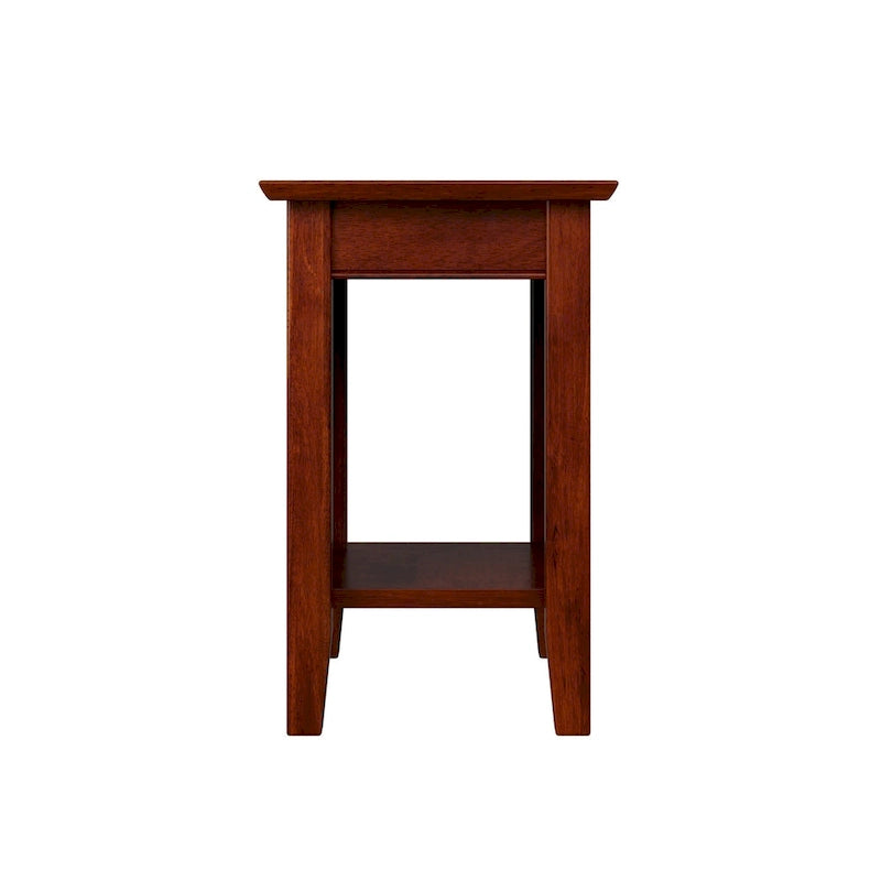 Chair Side Table with Built-in Charger
