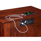 Table d'appoint avec chargeur intégré
