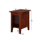 Table d'appoint avec chargeur intégré