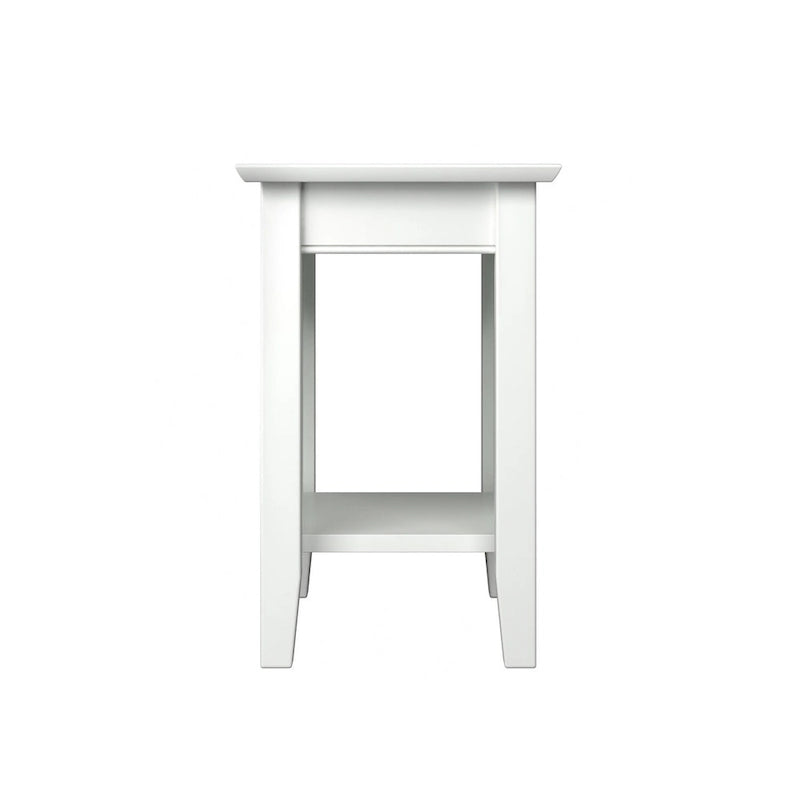 Chair Side Table with Built-in Charger