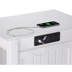 Table d'appoint avec chargeur intégré