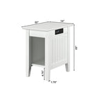 Table d'appoint avec chargeur intégré