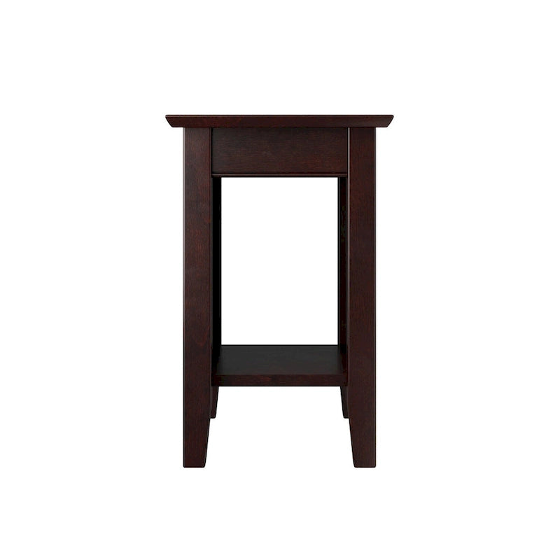 Chair Side Table with Built-in Charger