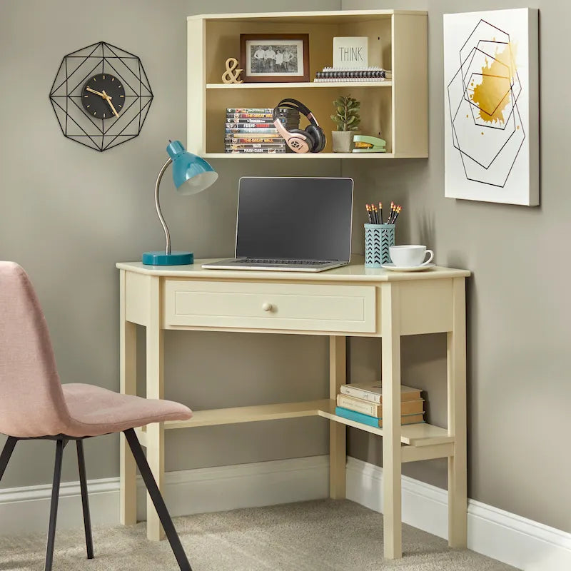Corner Desk and Hutch Set