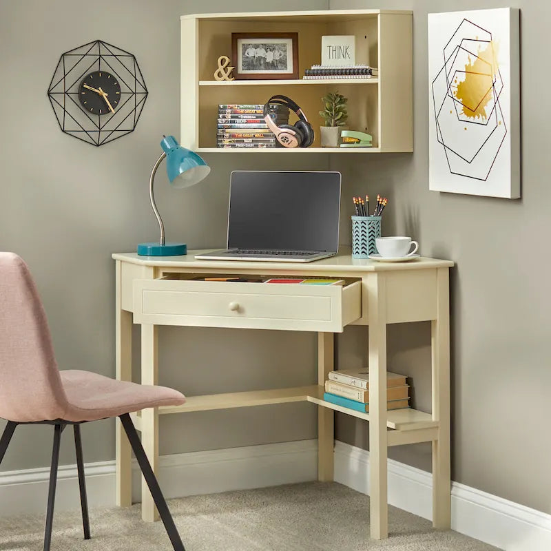 Corner Desk and Hutch Set